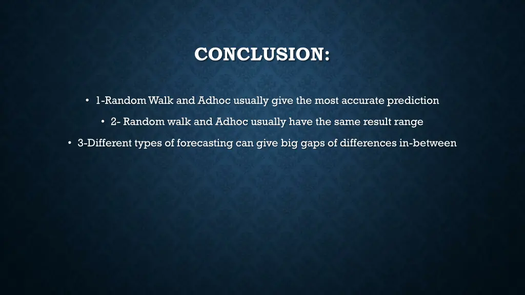 conclusion