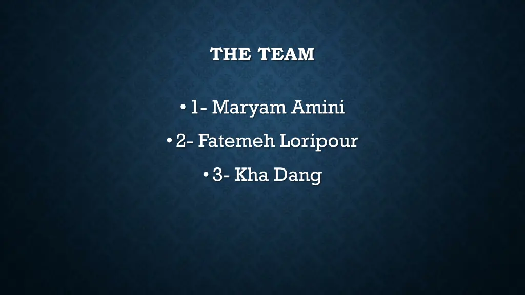 the team