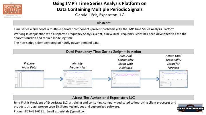 using jmp s time series analysis platform on data