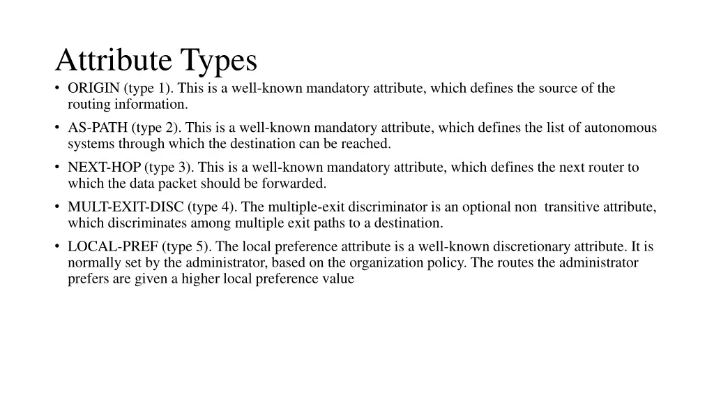 attribute types origin type 1 this is a well