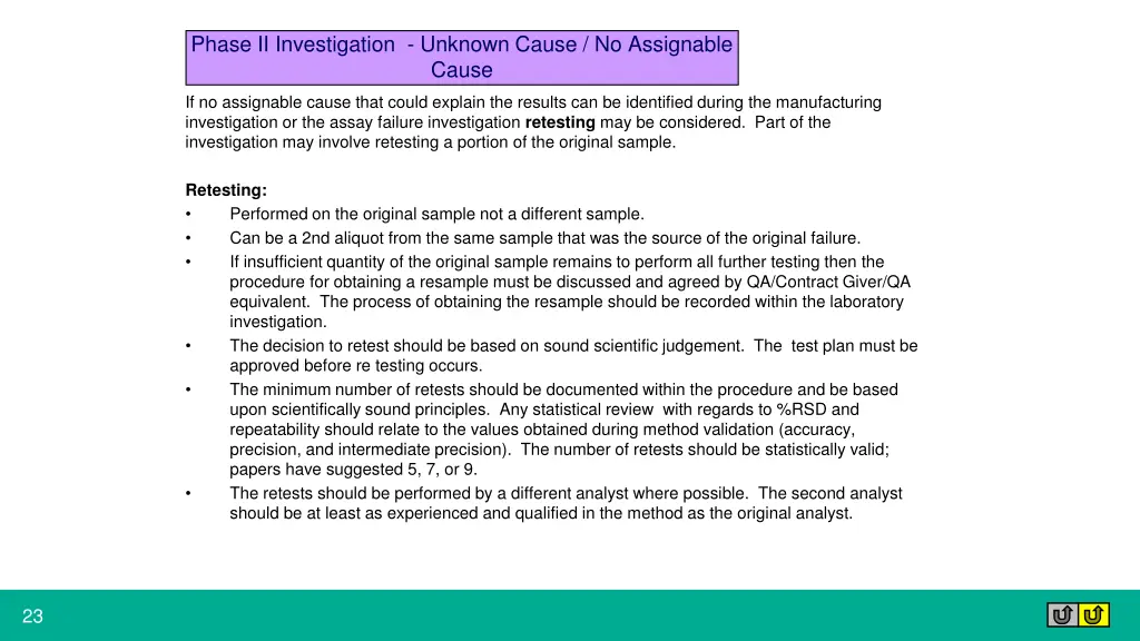 phase ii investigation unknown cause 1