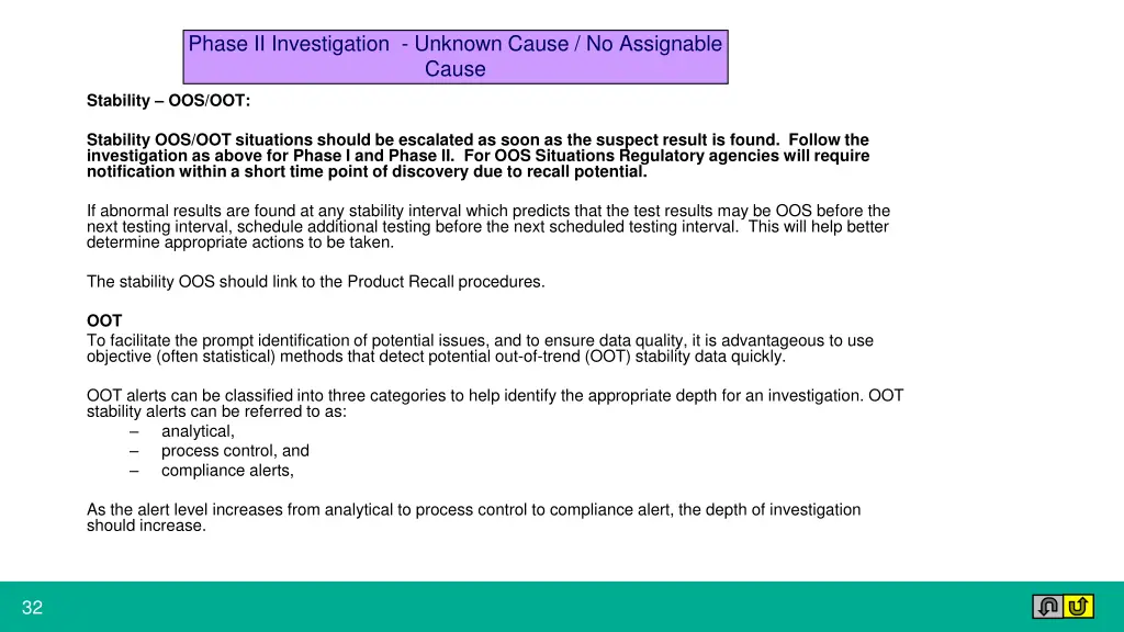 phase ii investigation unknown cause 10