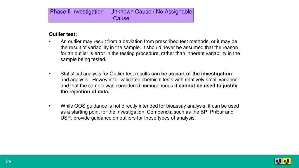 phase ii investigation unknown cause 6