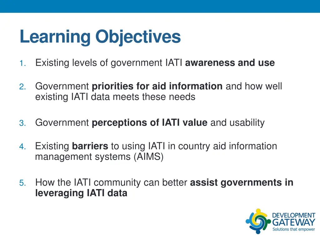 learning objectives