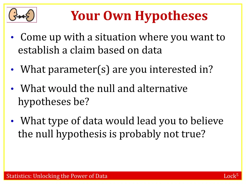 your own hypotheses