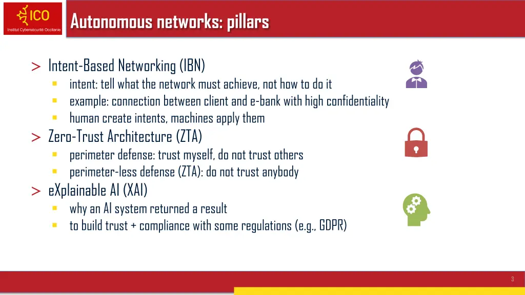 autonomous networks pillars