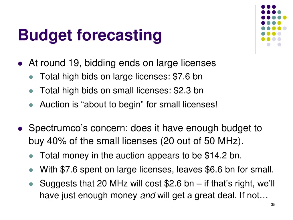 budget forecasting