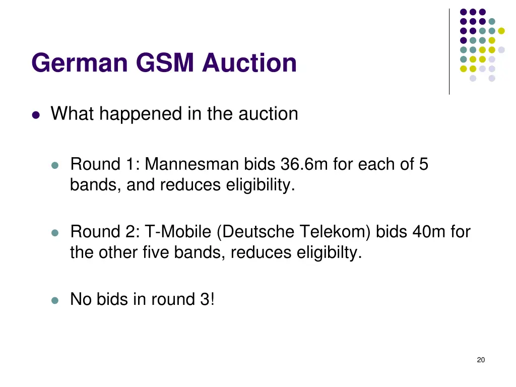 german gsm auction