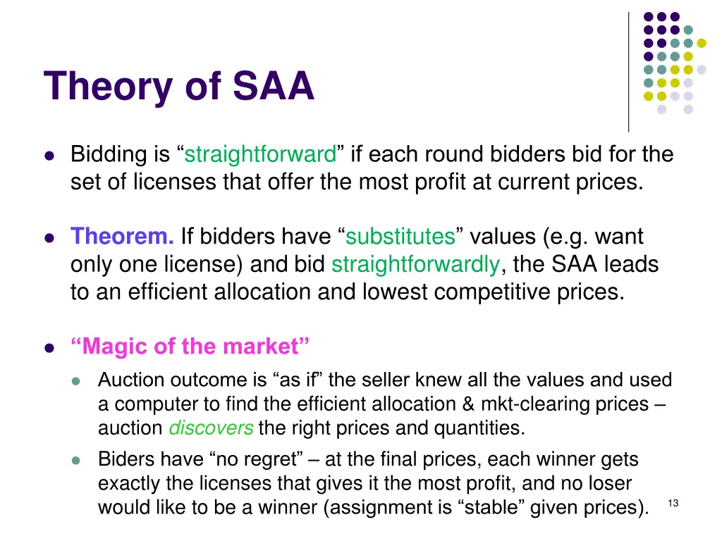 theory of saa
