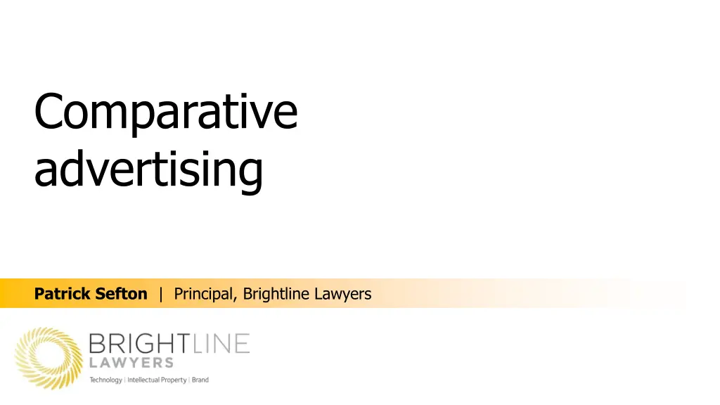 comparative advertising
