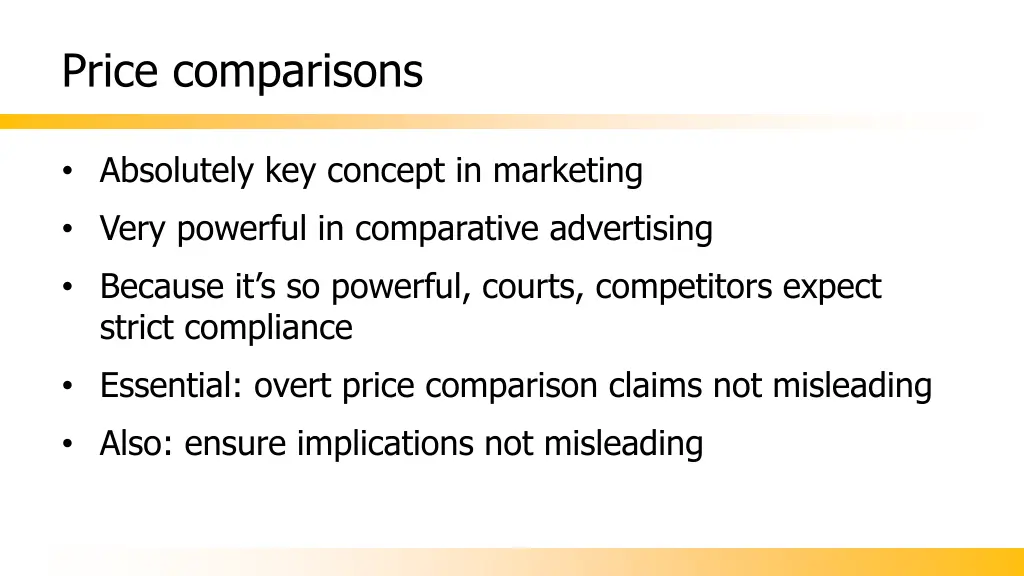price comparisons