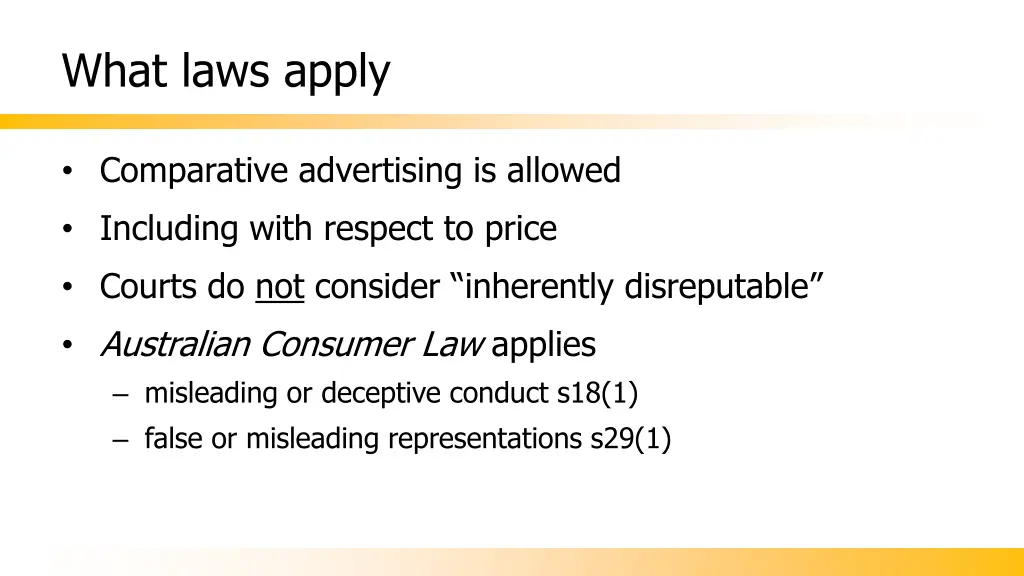 what laws apply