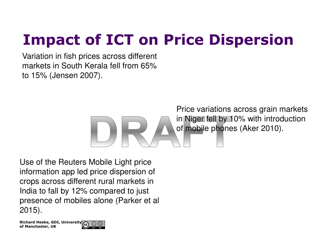 impact of ict on price dispersion variation