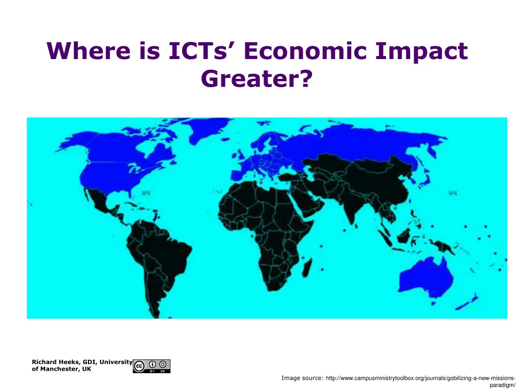 where is icts economic impact greater