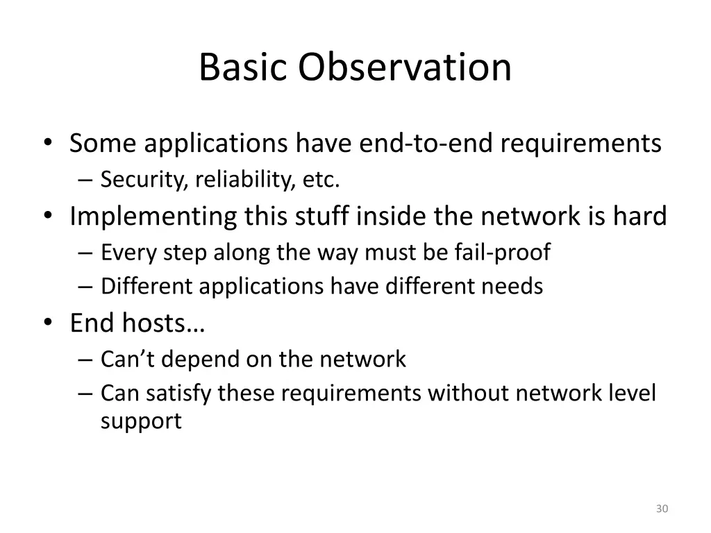 basic observation