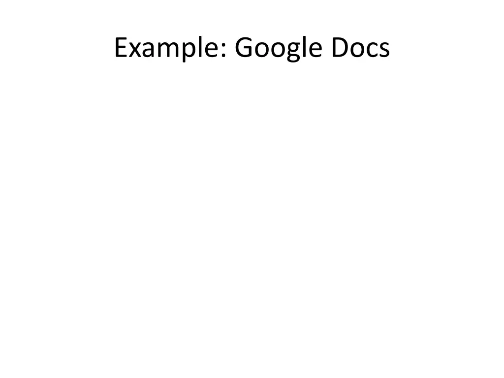 example google docs