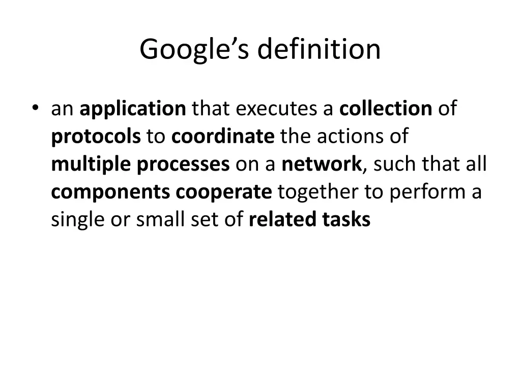 google s definition