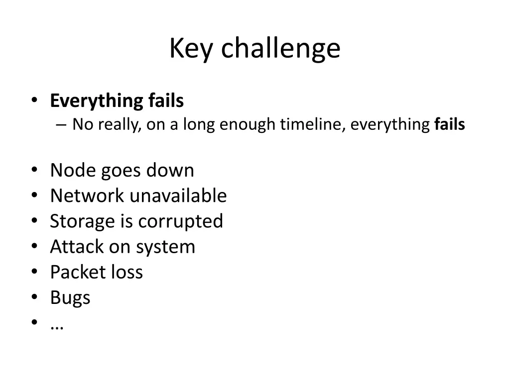key challenge