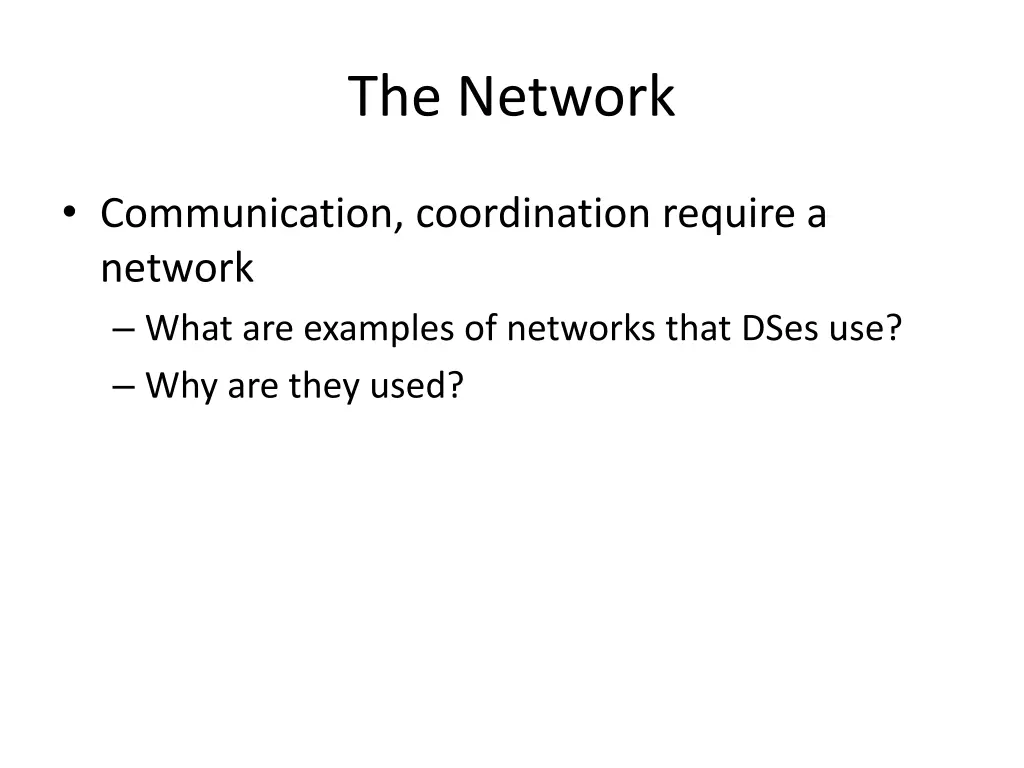 the network