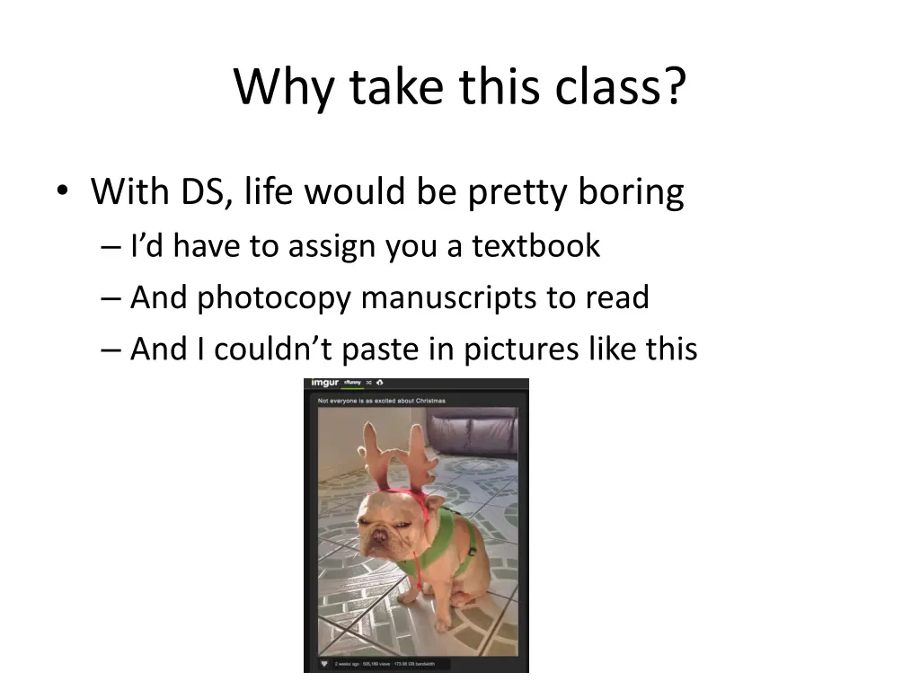 why take this class