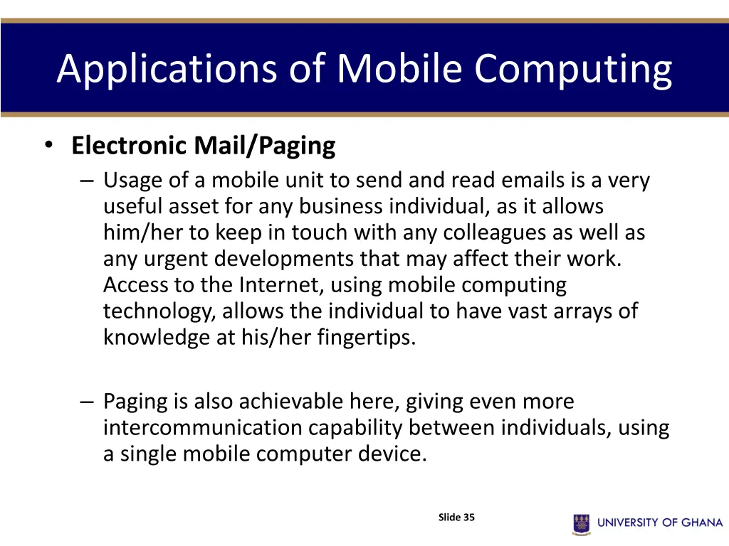 applications of mobile computing 7