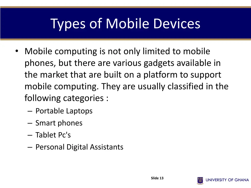 types of mobile devices 1