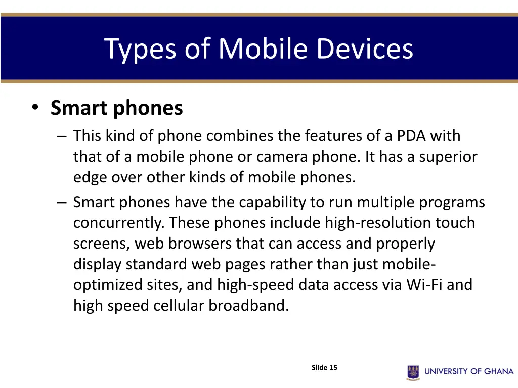 types of mobile devices 3