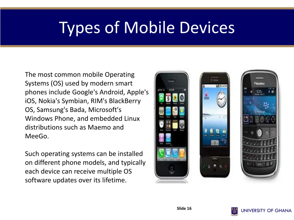 types of mobile devices 4