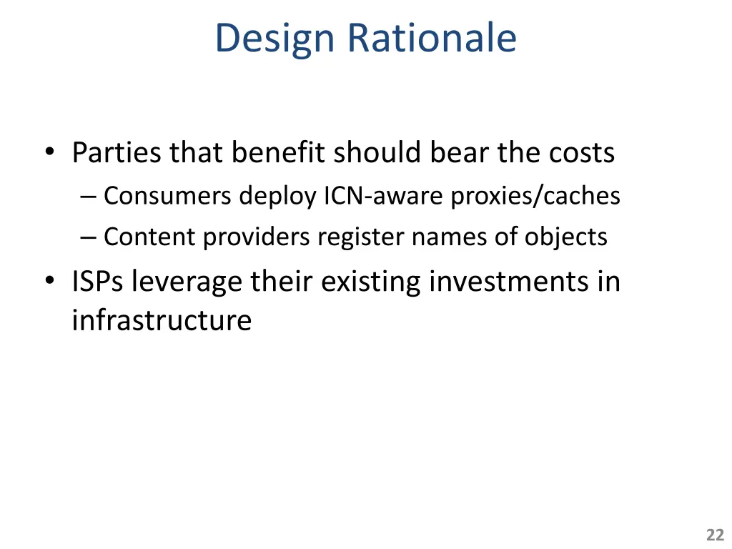 design rationale