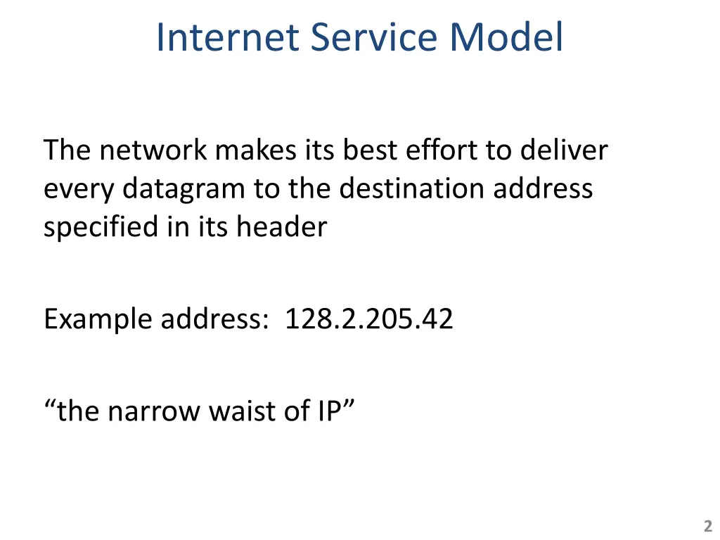 internet service model