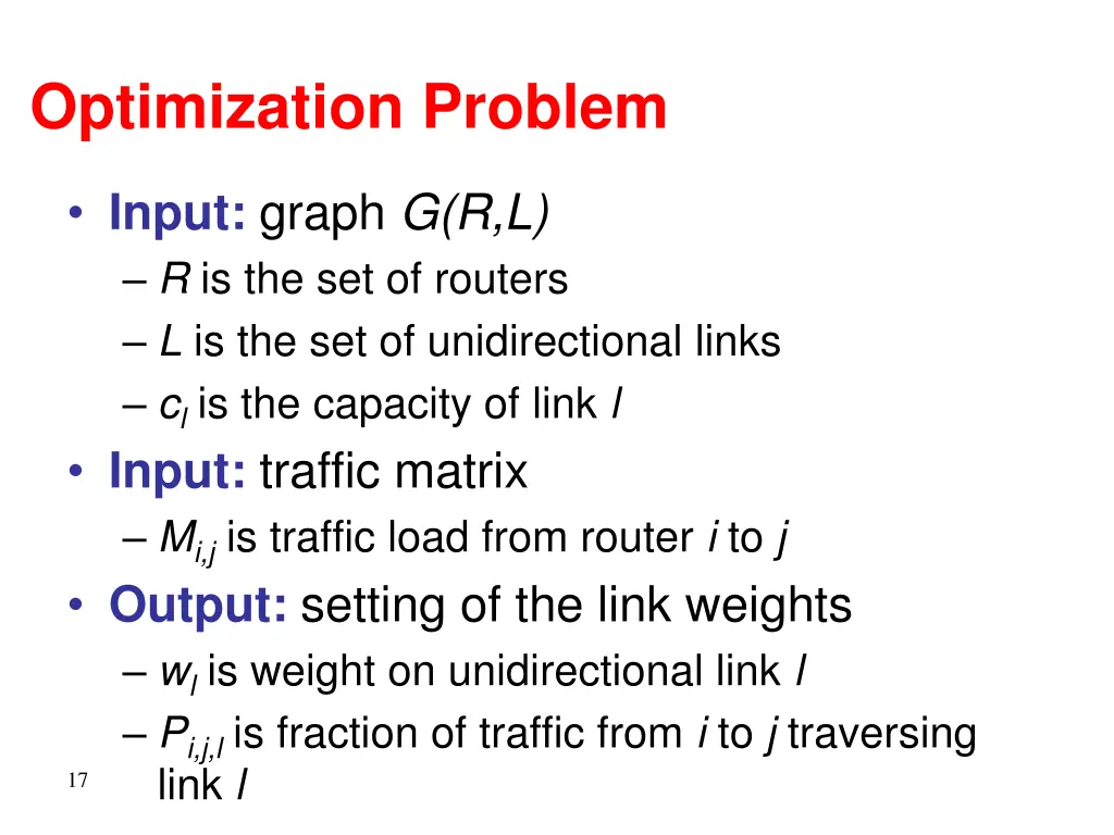 optimization problem