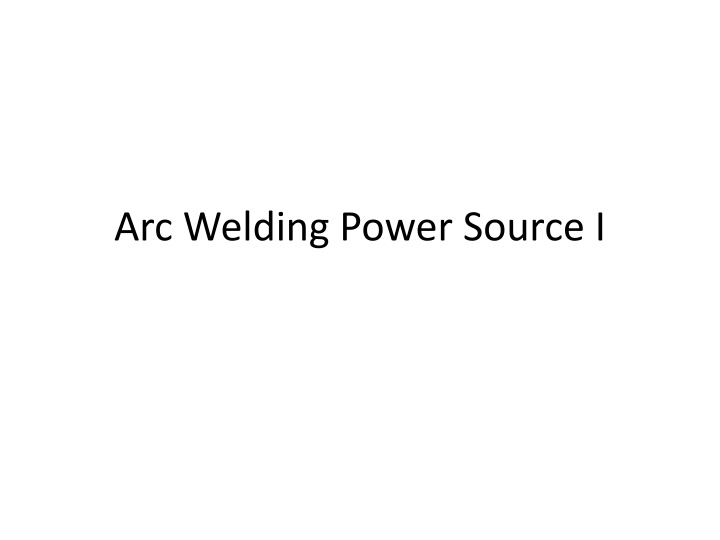 arc welding power source i