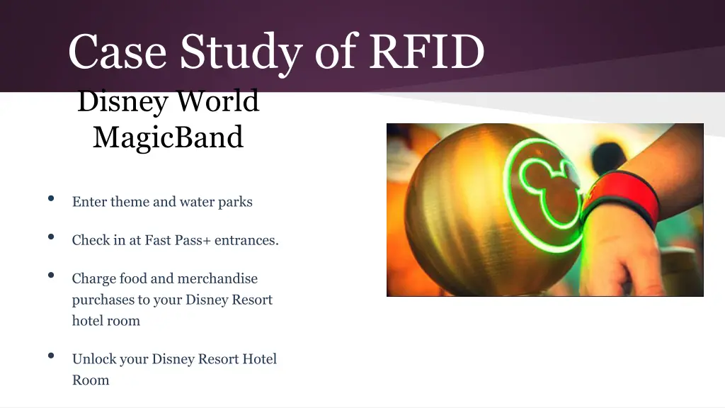 case study of rfid disney world magicband
