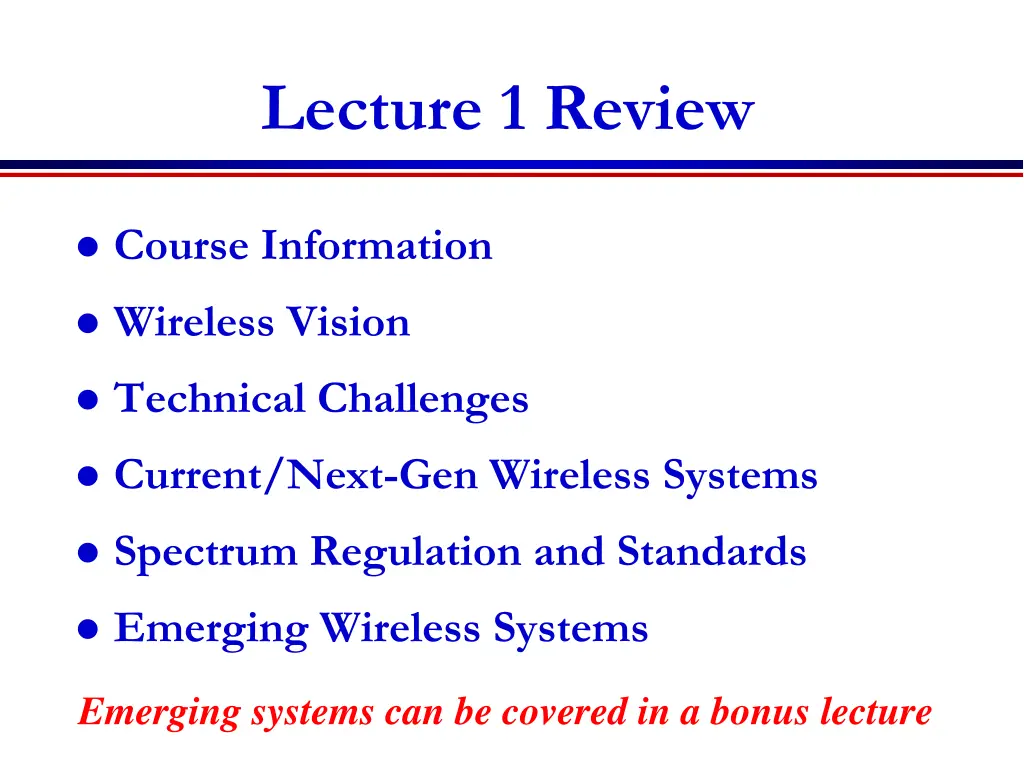 lecture 1 review