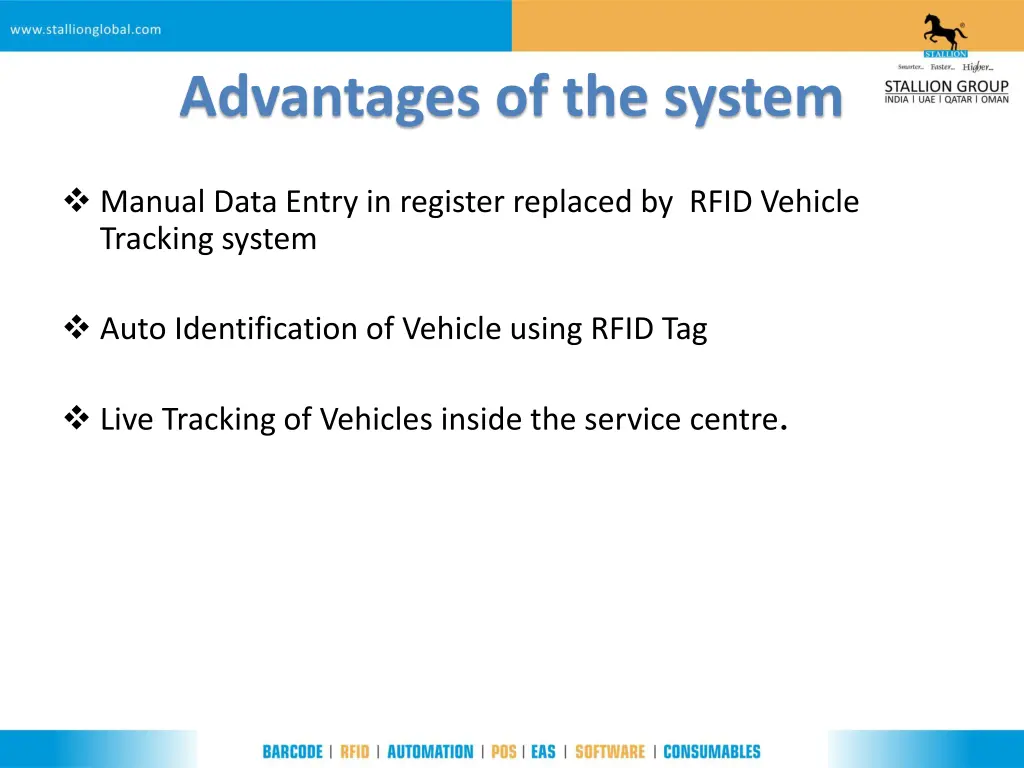 advantages of the system