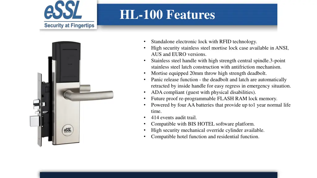hl 100 features