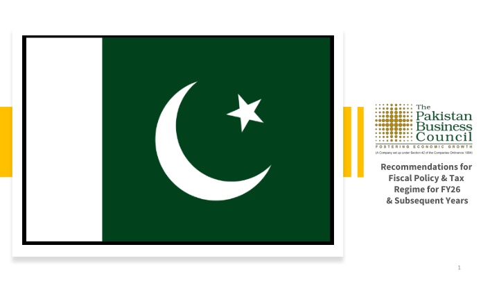 recommendations for fiscal policy tax regime