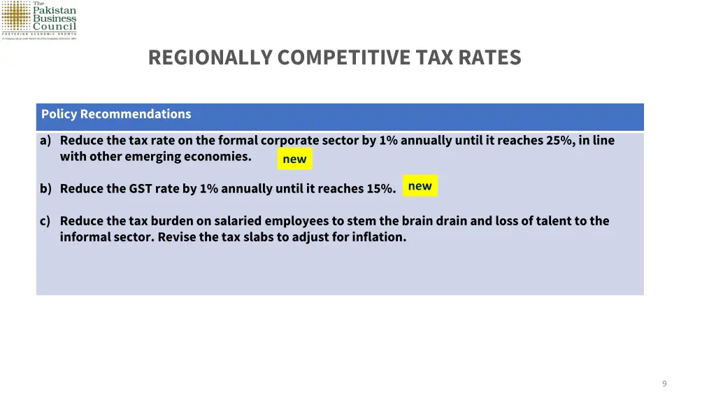 regionally competitive tax rates