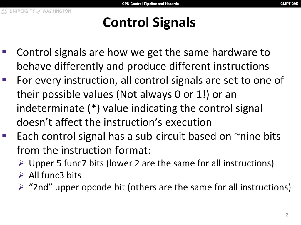 cpu control pipeline and hazards 1