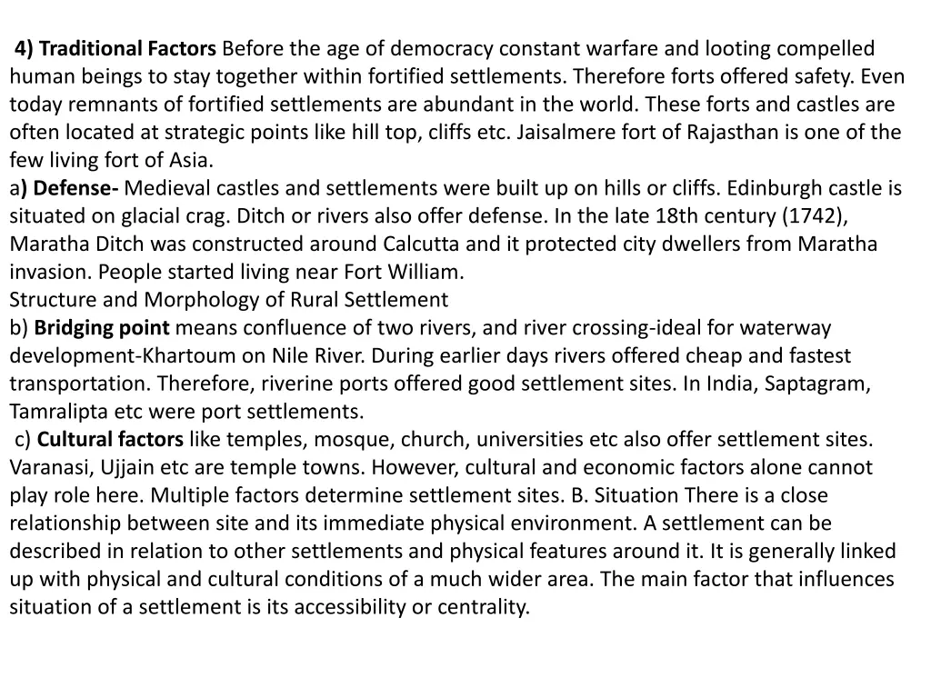4 traditional factors before the age of democracy