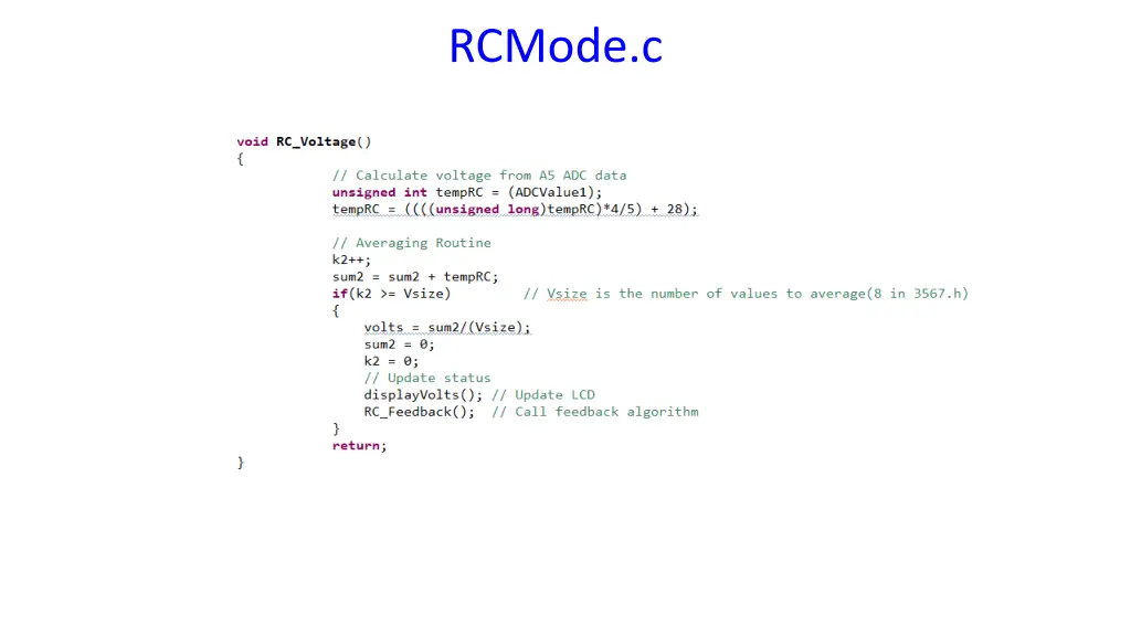 rcmode c