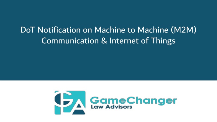 dot notification on machine to machine