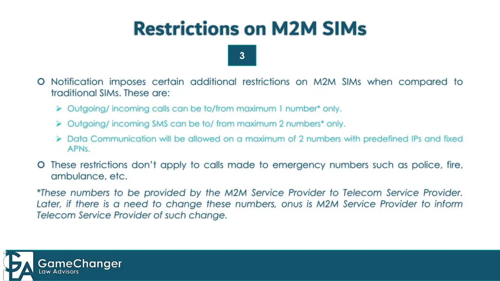 restrictions on m2m sims 3
