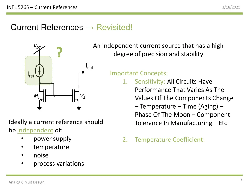 inel 5265 current references 2