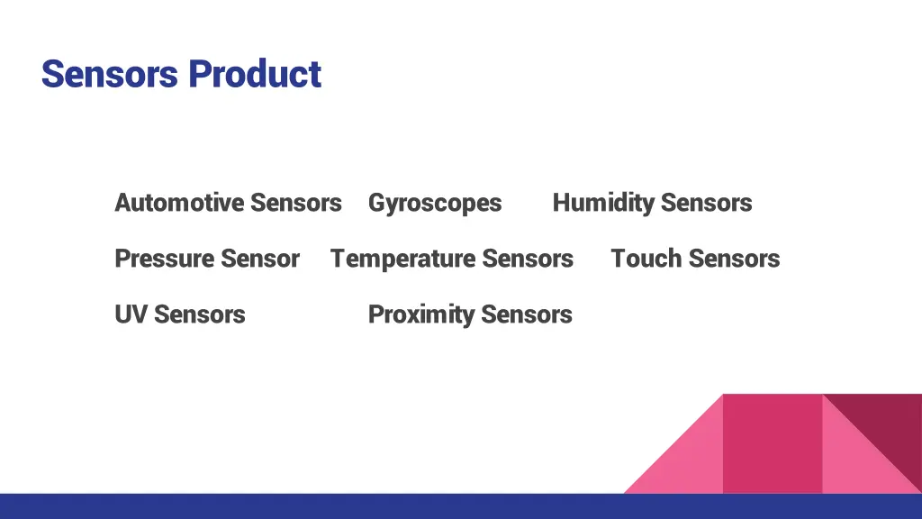 sensors product