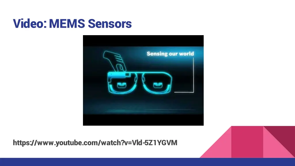 video mems sensors
