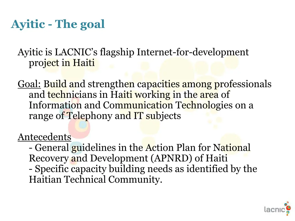 ayitic the goal