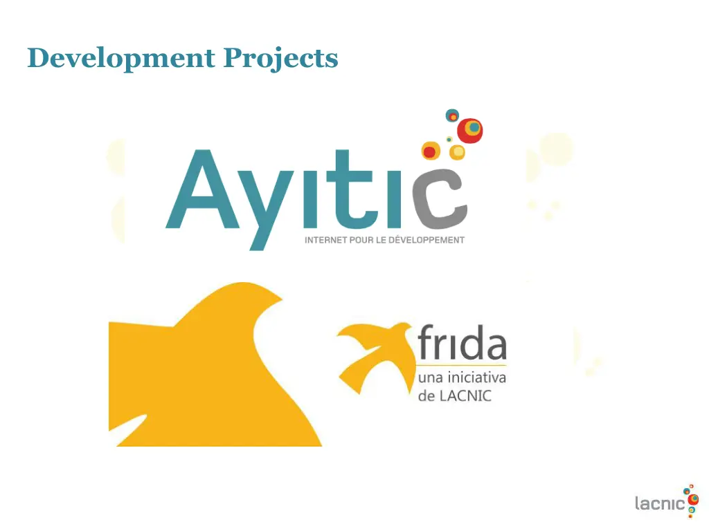 development projects