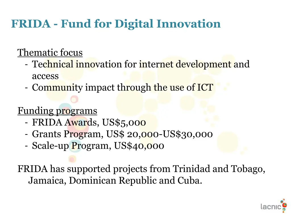 frida fund for digital innovation