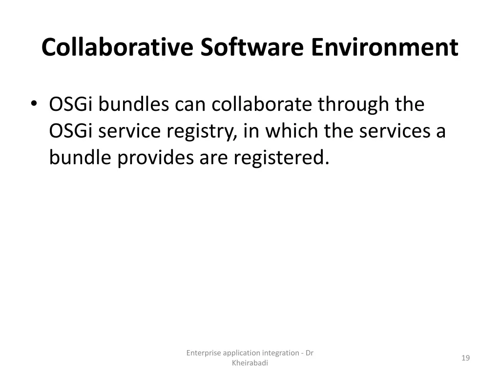 collaborative software environment